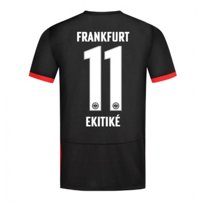Moški Nogometni dresi Eintracht Frankfurt Hugo Ekitike #11 Gostujoči 2024-25 Kratek Rokav Moški Nogometni dresi Eintracht Frankfurt Hugo Ekitike #11 Gostujoči 2024-25 Kratek Rokav
